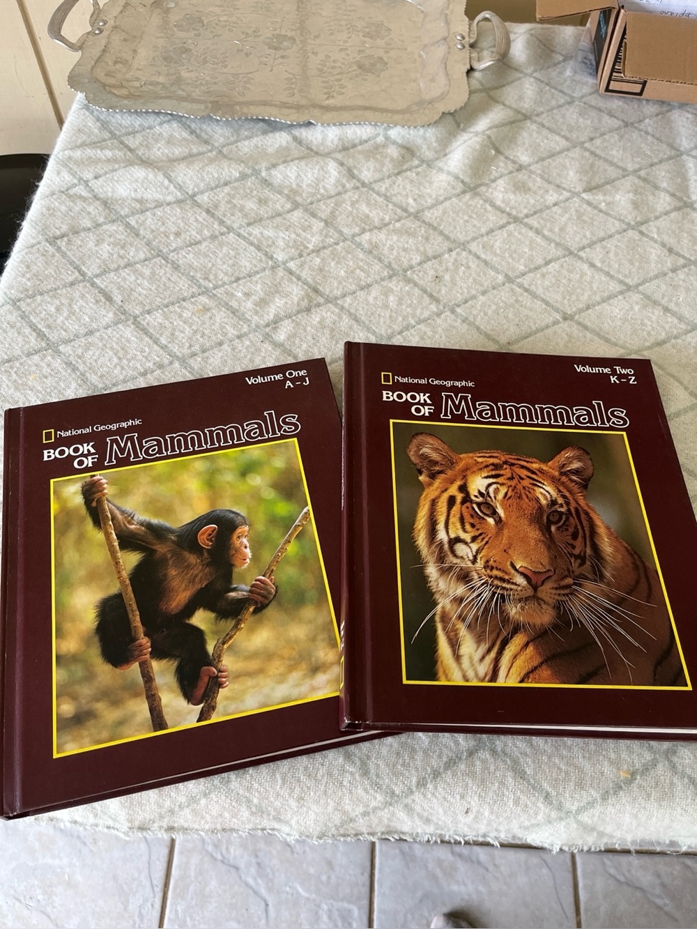 National Geographic Book of Mammals - Burgundy Hardcover Set (Volume One & Two)